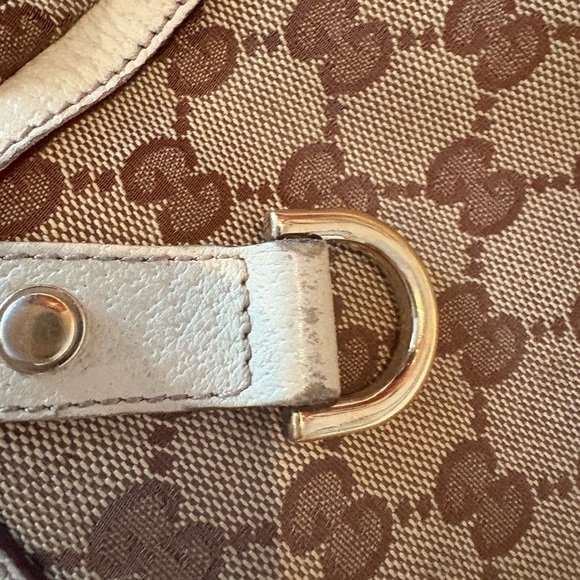 Gucci Beige and Brown Monogram Tote - Picture 6 of 9